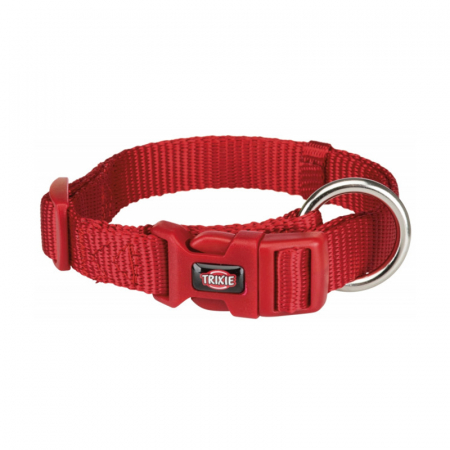 Caini - Zgarda pentru caini Premium Rosie M-L 35-55 cm/20 mm