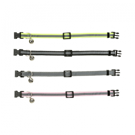 Zgarda pentru pisici Junior din nylon reflectorizant cu clopotel [1]