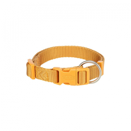 Caini - Zgarda pentru caini Premium Galbena S-M 30-45 cm / 15 mm