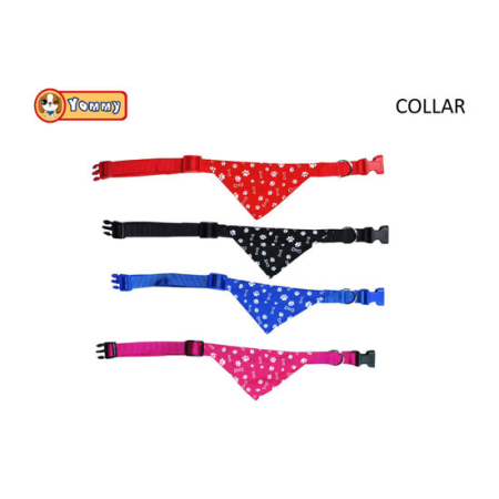 Noutati - Zgarda textila pentru caini Yommy cu bandana 2,5 cm