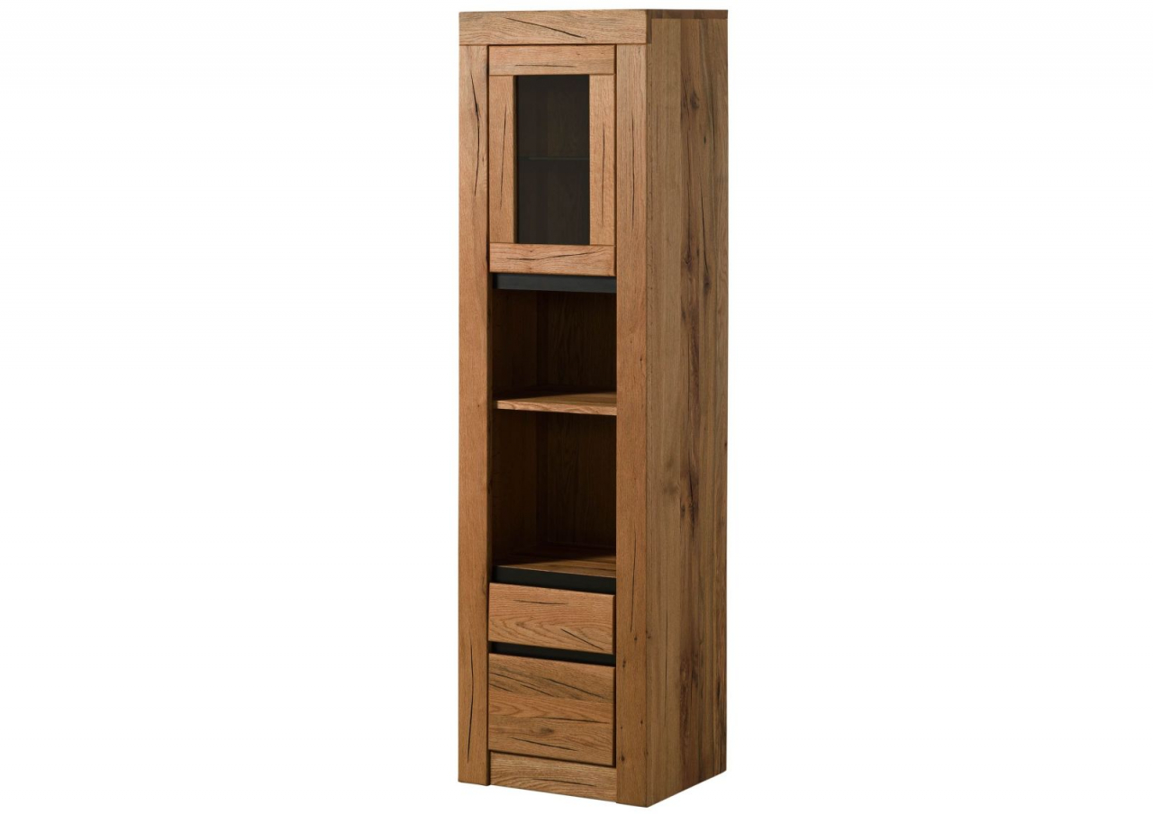 Dulap Baie din Stejar Sălbatic 44x35x159 cm, Ulei Natural [4]