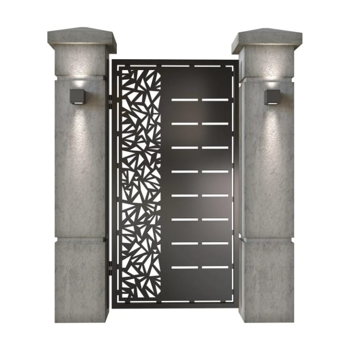Eisa Vertex – Set complet porți & garduri metalice cu design geometric [3]