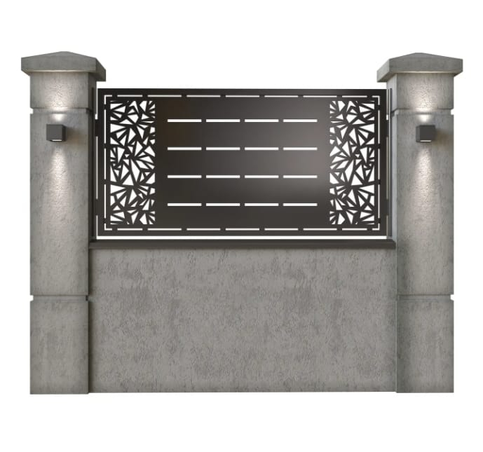 Eisa Vertex – Set complet porți & garduri metalice cu design geometric [2]