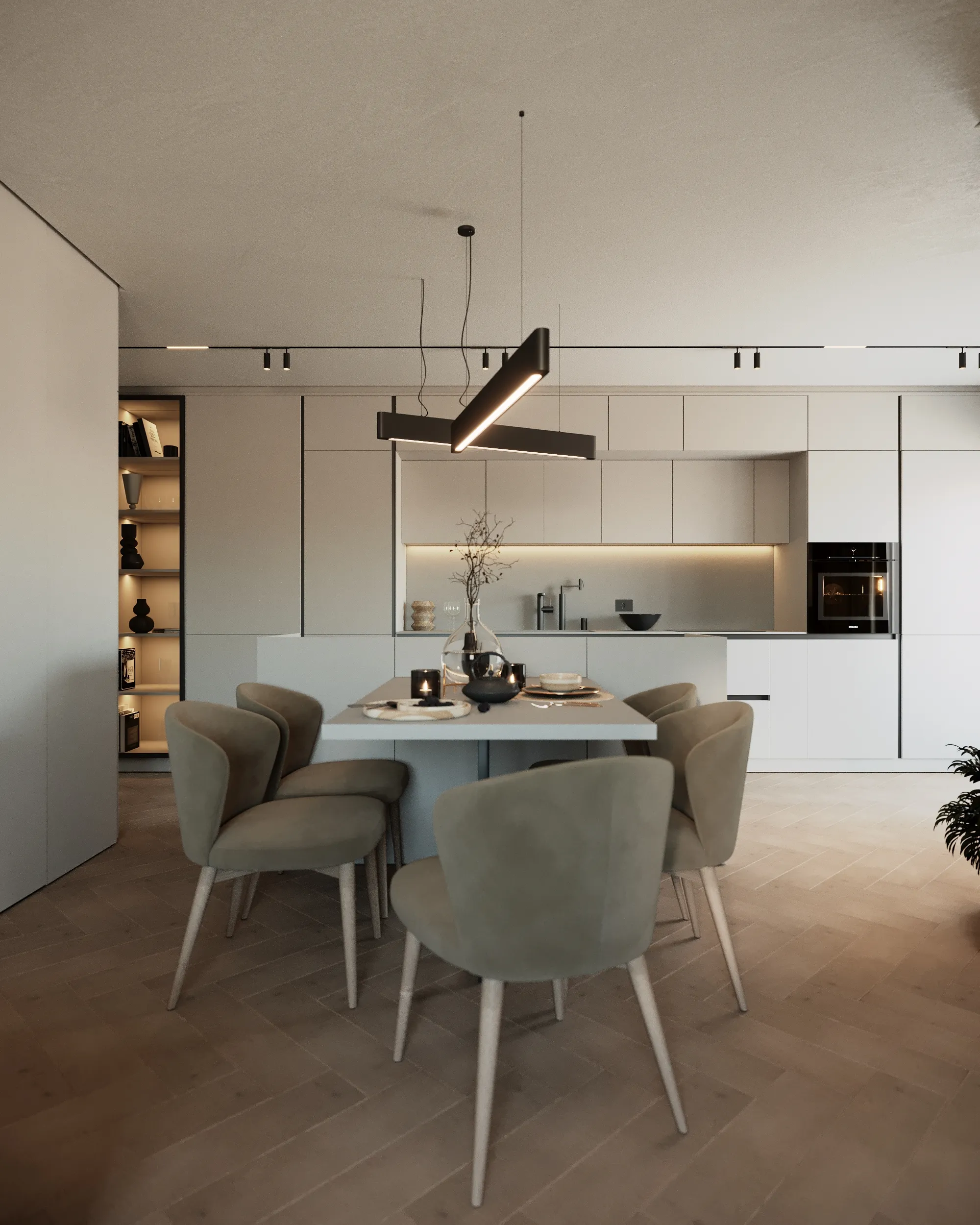 Custom furniture made of particle board (PAL) and MDF - Young Apartment