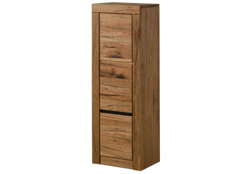 Dulap Baie din Stejar Sălbatic 44x35x130 cm, Ulei Natural [2]