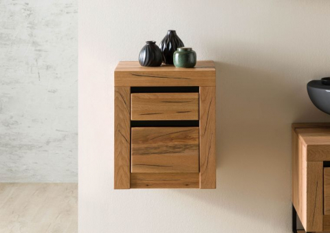 Colectia Eisa - Wild Oak Bathroom Cabinet 44x35x52 cm, Natural Oil