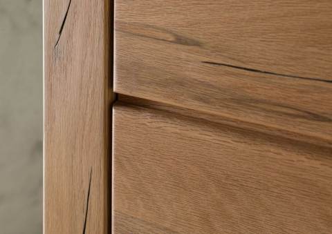 Dulap de Perete din Stejar Sălbatic 44x35x63 cm, Ulei Natural [2]