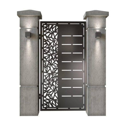 Eisa Vertex – Complete Set of Metal Gates & Fence Panels with Geometric Design [2]