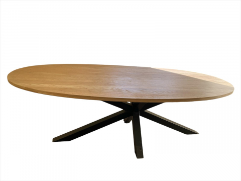 Sold Out - OVAL SPIDER TABLE WITH METAL LEG – Versatility and Modern Design