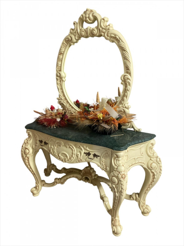 Cleopatra Lux Vanity Table + Mirror Frame [1]