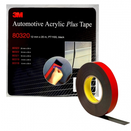 Consumabile vopsitorie - Banda dublu adeziva Acril Plus 12 mm. x 20 m. - 3M.80320