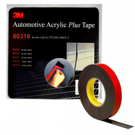 Mascare - Banda dublu adeziva Acril Plus 6 mm. x 20 m. - 3M.80318