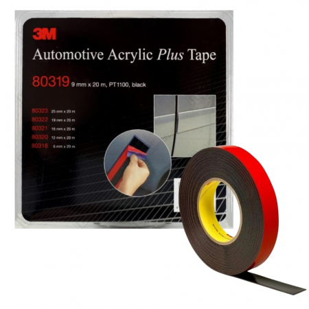 Mascare - Banda dublu adeziva Acril Plus 9 mm. x 20 m. - 3M.80319