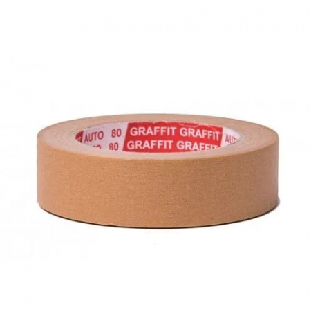 Consumabile vopsitorie - Banda mascare maro, 80 grade, 38 mm x 45 m - GRAFFIT AUTO