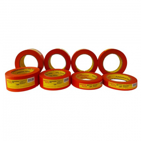 Banda mascare - Banda mascare orange, 120 grade, 25 mm x 45 m - GRAFFIT AUTO