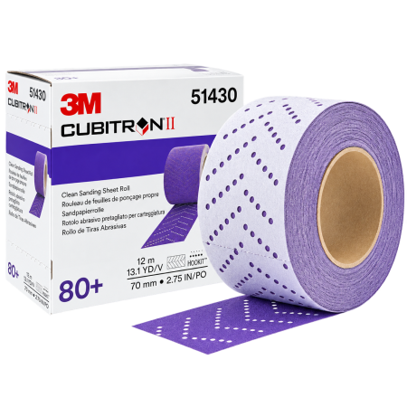 Discuri abrazive - Coli Abrazive Cubitron Hookit II Multihole 737U P080, 70 mm.x12 m., rola - 3M.51430
