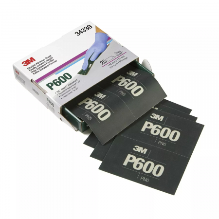 Consumabile vopsitorie - Coli abrazive flexibile Hookit, 140x171 mm., P600 - 3M.34339