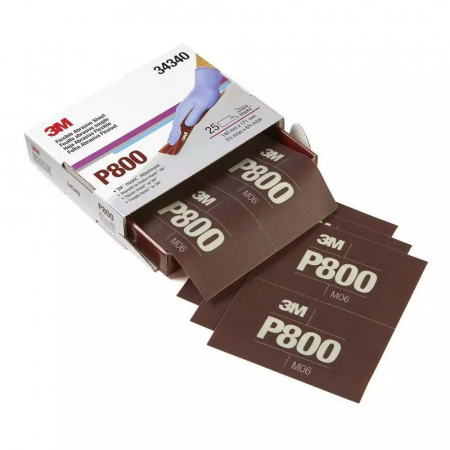 Consumabile vopsitorie - Coli abrazive flexibile Hookit, 140x171 mm., P800 - 3M.34340