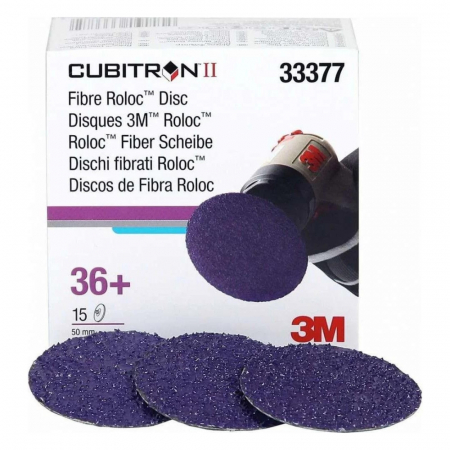 Tinichigerie - Disc abraziv din fibra pentru slefuire Cubitron II Roloc, 50mm, P36+ - 3M.33377