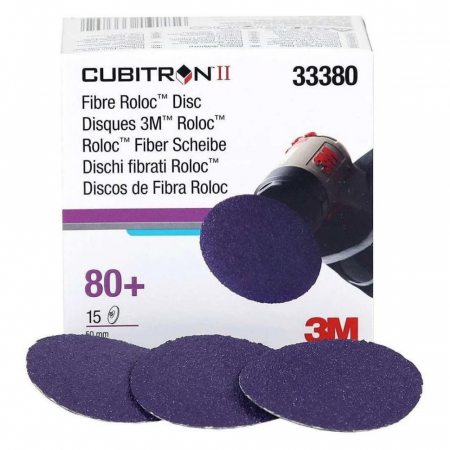 Tinichigerie - Disc abraziv din fibra pentru slefuire Cubitron II Roloc, 50mm, P80+ - 3M.33380