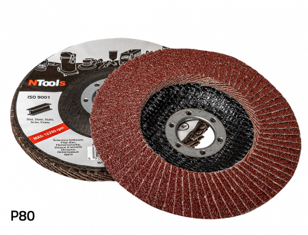 Tinichigerie - Disc polizor diametru 125x22 P80 - APP