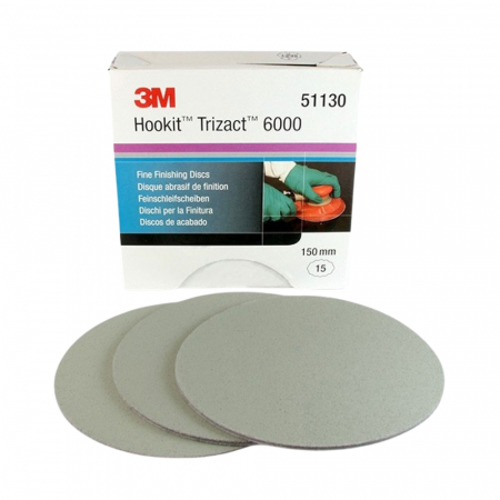 Consumabile vopsitorie - Disc abraziv finisaj Trizact din spuma, 150mm., P6000 - 3M.51130