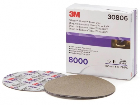 Consumabile vopsitorie - Disc abraziv finisaj Trizact din spuma, 150 mm., P8000 - 3M.30806