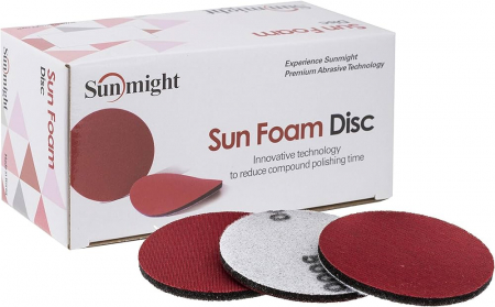 Discuri abrazive - Disc velcro Sunfoam S33SF, diametru 150mm, P2000 - Sunmight