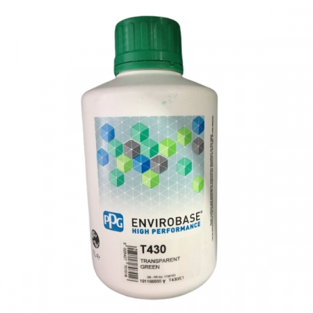 Vopsea auto - Envirobase Transparent Green, cutie 1,0 ltr.