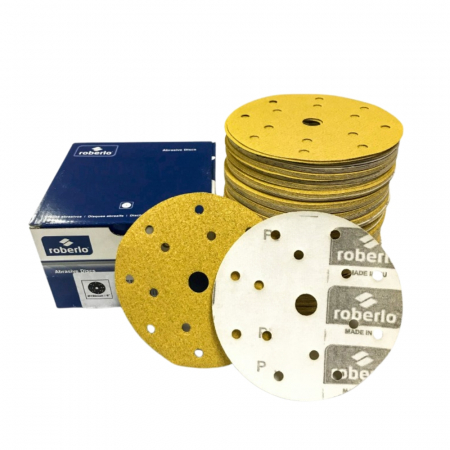  Discuri abrazivi - Gova Energy discuri abrazive 150 mm., 15 gauri, P 150, pachet 100 buc. - Roberlo