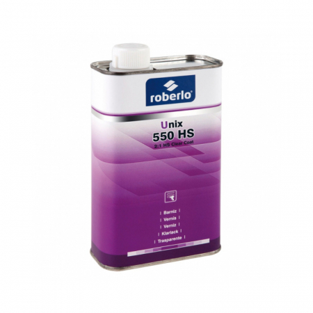 Lac auto si intaritor - Lac transparent NF Unix 550 HS 2:1, cutie 1,0 ltr. - Roberlo