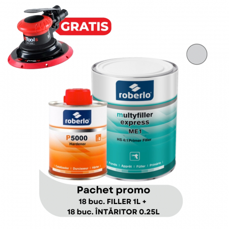 Grund / primer, filler, intaritor - PACHET 18 buc. Grund Filler ME1 + 18 buc. Intaritor P5000 + Masina de Slefuit NTools CADOU