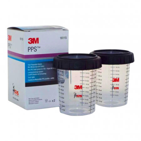 Pahar gradat mixare vopsea cu manson, PPS, 170 ml - 3M.16115 [1]
