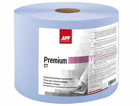 Curatare - Servetele triplu strat premium, albastre, rola 190m - APP