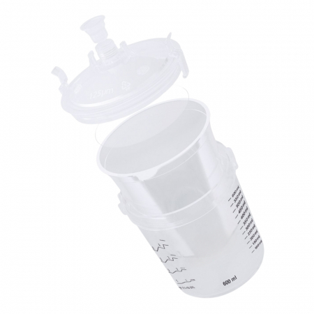 Set PPS pahare gradate vopsea 600ml si capace cu filtru 125 microni [1]