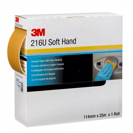 Consumabile vopsitorie - Hartie abraziva soft hand 216U, 113 mm. x 25 m., P400 - 3M.50337