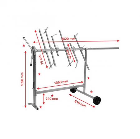 Stativ Standard pentru vopsit elemente, dimensiune 2020 mm. x 810 mm. x 1050 mm. - NTools [1]