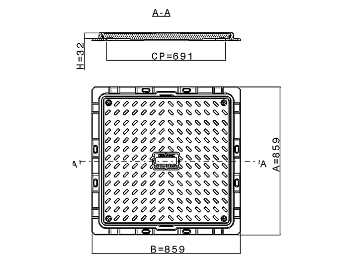 CAPAC COMPOZIT 85X85 CLASA A15 [5]