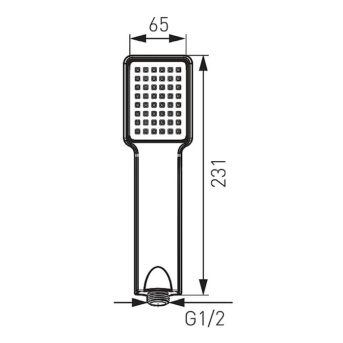 PARA DUS FERRO S110 MOBILA CU FUNCTIE PLOAIE QUADRO CROM [2]