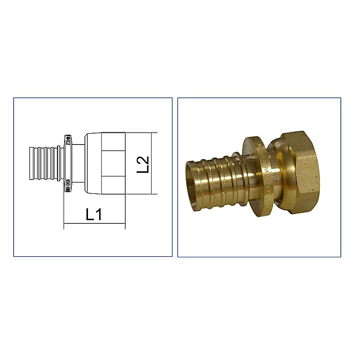 RACORD 25-3/4 CU OLANDEZ ALAMA PEX PPSU PEXKIT [2]