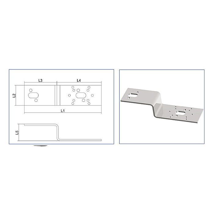 PLACA FIXARE IN ZID 1 POST OTEL ZINCAT PEX PPSU PEXKIT [2]