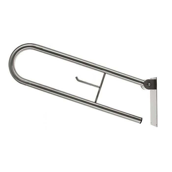 BARA CU PORTHIRTIE DUBLU RABATABILA CROM 73X23,5X11CM PENTRU PERSOANE CU DIZABILITATI [2]