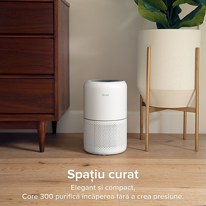 PURIFICATOR DE AER LEVOIT CORE 300 FILTRU TRUE HEPA CARBON ACTIV SUPER SILENT TOUCH SCREEN ALB [3]