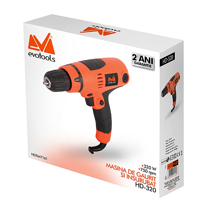 MASINA DE GAURIT SI INSURUBAT HD 320 EPTO 320W 647161 EVOTOOLS RESIGILAT [2]