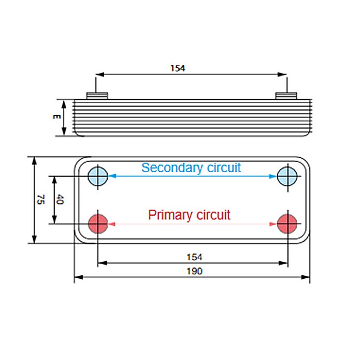 SCHIMBATOR DE CALDURA 30-40KW 16PLACI INOX 1/2-3/4 S.002.56 [2]