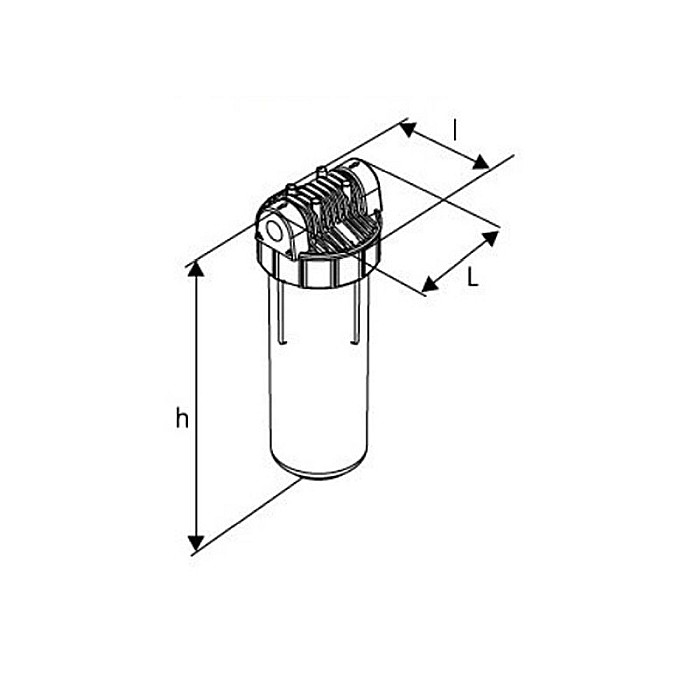 Carcasa filtru transparent 10 Aquapur Valhoh Valrom AQUA00110001032 [2]