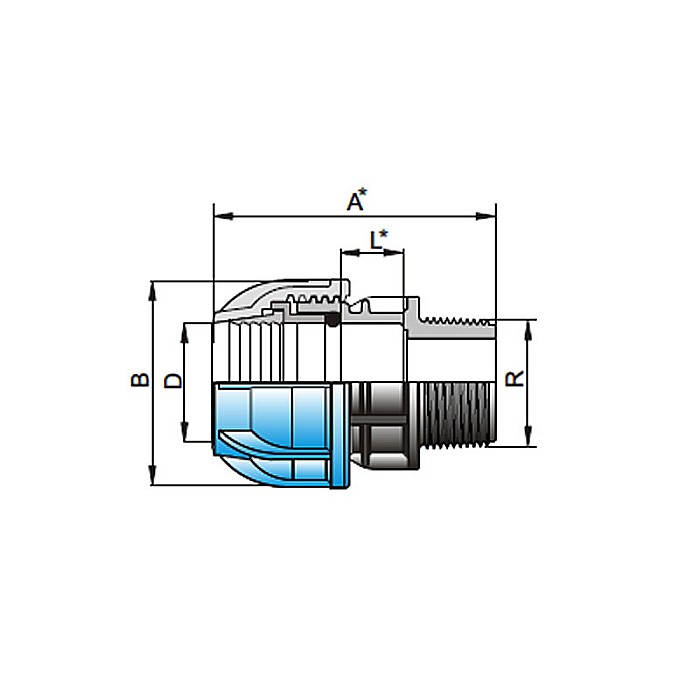 RACORD PE M 20-1/2 FE WATERKIT [2]