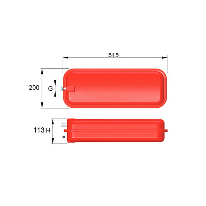 VAS DE EXPANSIUNE CIMM RP200 8L PLAT DREPTUNGHIULAR CM9108 [3]