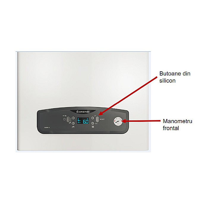 CENTRALA TERMICA PE GAZ ARISTON CARES S 30 IN CONDENSATIE KIT EVACUARE INCLUS 3301638 [3]