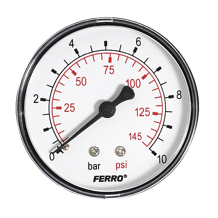 MANOMETRU AXIAL FERRO 1/4-10 BARI M6310A [1]